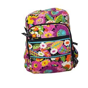 Vera Bradley Va Va Bloom Double Zip Backpack Large Daily Work Campus Book Bag